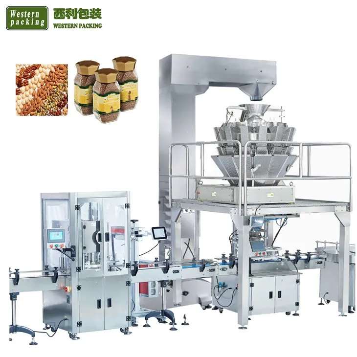 Otomatik Şişe Kavanozları Granül Dolum Makinesi Üreticileri