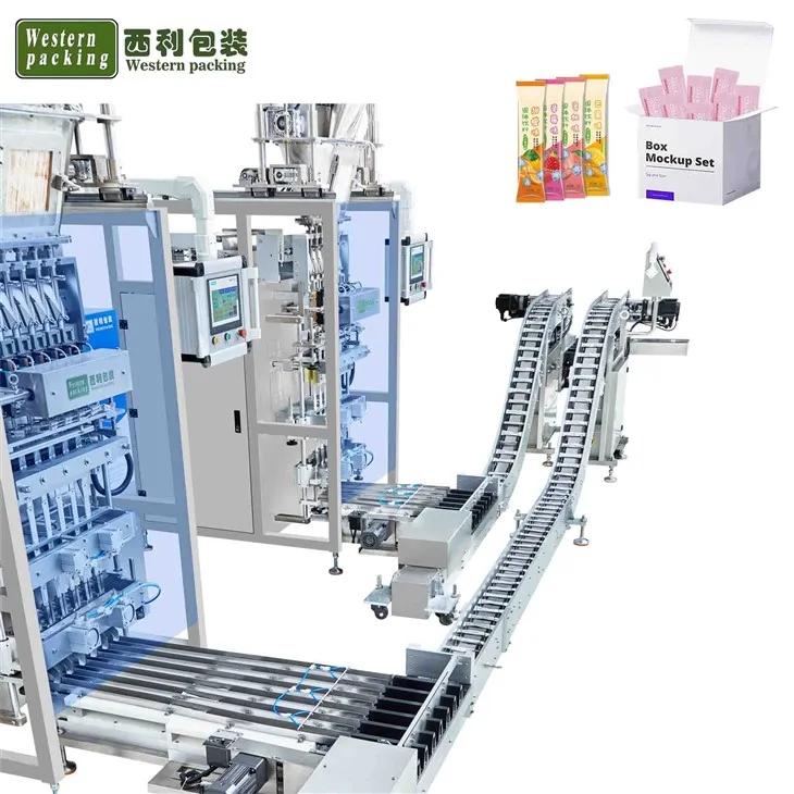 Çubuk poşetleri için otomatik kartonlama makinesi