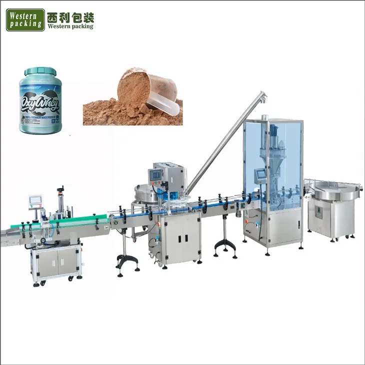 Şişe Dolum Servo Auger Dolum Makinesi